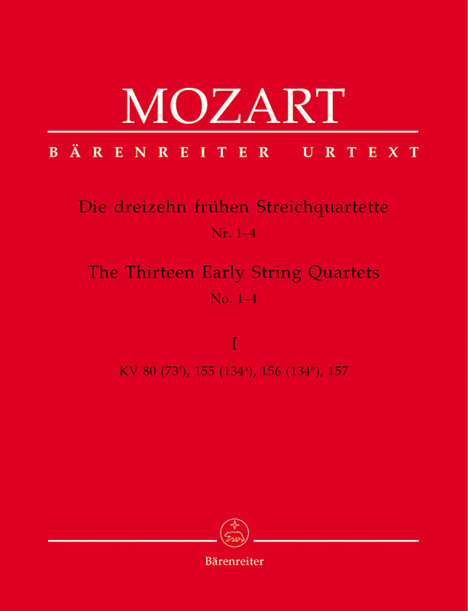 MOZART W.A. - CUARTETOS PRIMEROS V.1 (1-4) URTEXT PARTES
