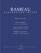RAMEAU J.P. - PIEZAS DE CLAVECIN V.1 (1705-6 Y 1724) URTEXT