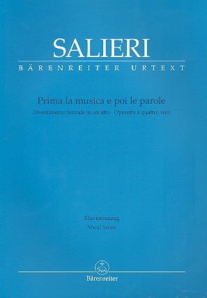SALIERI A. - PRIMA LA MUSICA E POI LE PAROLE