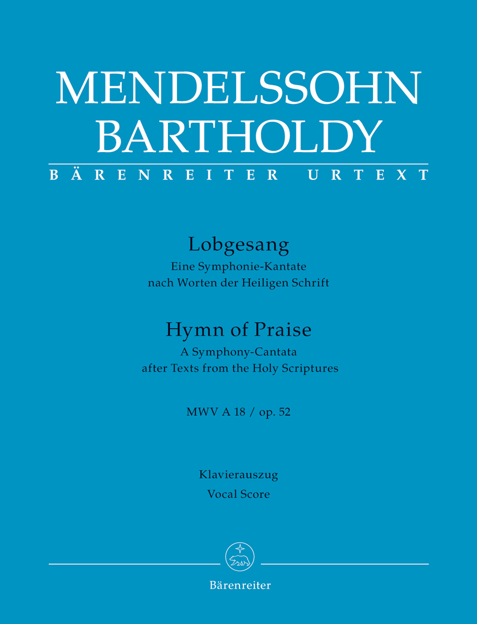 MENDELSSOHN F. - LOBGESANG/HYMN PRAISE MWV A 15/OP.52 URTEXT