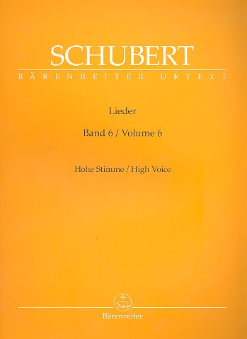SCHUBERT F. - LIEDER V.6 VOZ AGUDA (URTEXT)