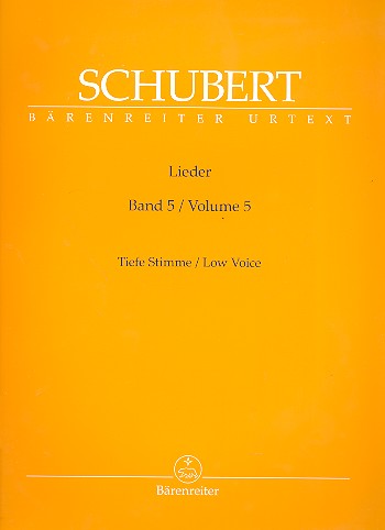 SCHUBERT F. - LIEDER V.5 VOZ GRAVE URTEXT