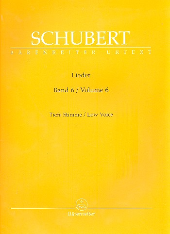 SCHUBERT F. - LIEDER V.6 VOZ GRAVE URTEXT