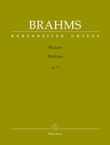 BRAHMS J. - VALSES OP.39 URTEXT
