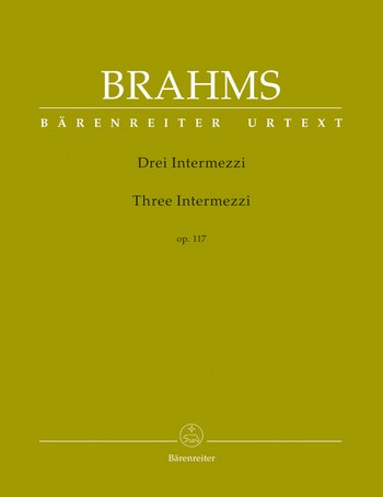 BRAHMS J. - INTERMEZZI OP.117 URTEXT