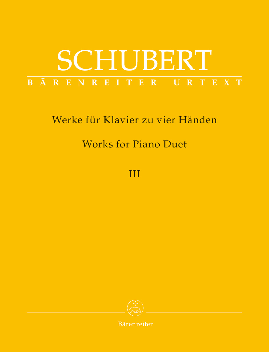 SCHUBERT F. - OBRA PIANO A 4 MANOS V.3 URTEXT