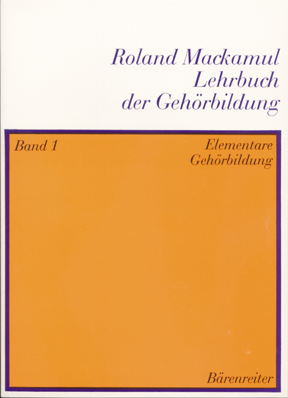 MACKAMUL R. - LEHRBUCH DER GEHORBILDUBNG V.1