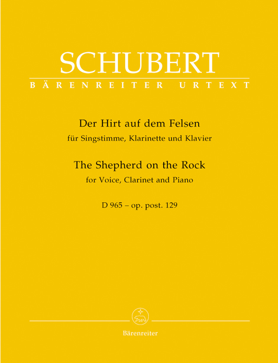 SCHUBERT F. - DER HIRT AUF DEM FELSEN (SC+PT)  VOZ/CLP - OP.129