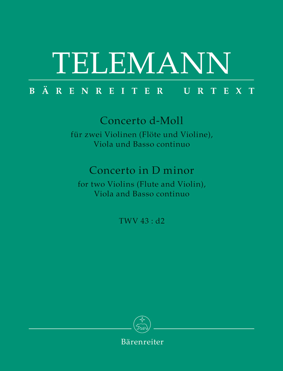 TELEMANN G.P. - CONCIERTO RE m URTEXT (SC+PT) 2V(FL)/VAP -