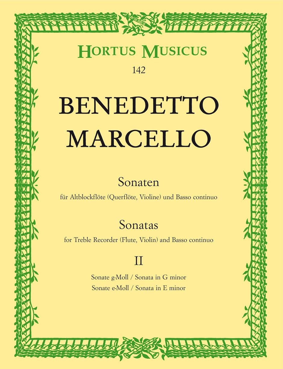 MARCELLO B. - SONATAS V.2 (3-4) - OP.2