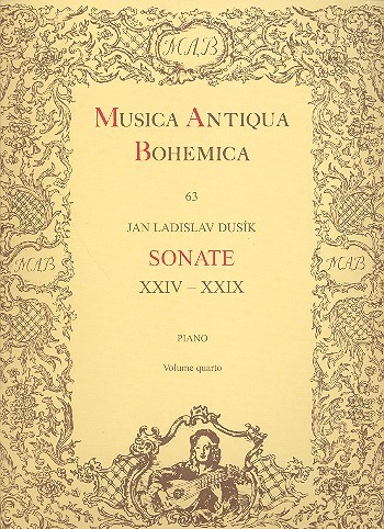 DUSEK F.X. - SONATAS COMPLETAS PIANO V.4 SONATAS XXIV-XXIX