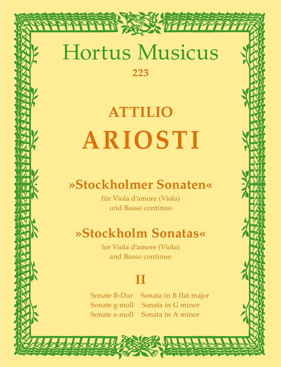 ARIOSTI A.  - STOCKHOLMER SONATEN (VL/P)