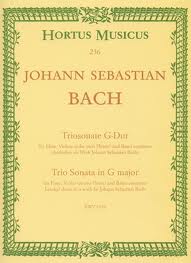 BACH J.S. - TRIO SONATA SOLM BWV1038 (FLAUTA, VIOLIN Y CONTINUO)