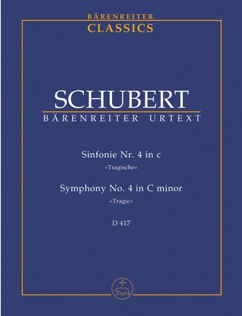 SCHUBERT F. - SINFONIA Nº4 DO m URTEXT - D.417 TRAGICA