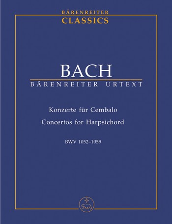 BACH J.S. CONCIERTOS PARA CEMBALO BWV 1052-1059 URTEXT