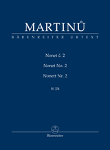 MARTINU B. - NONETO Nº2 H374 URTEXT