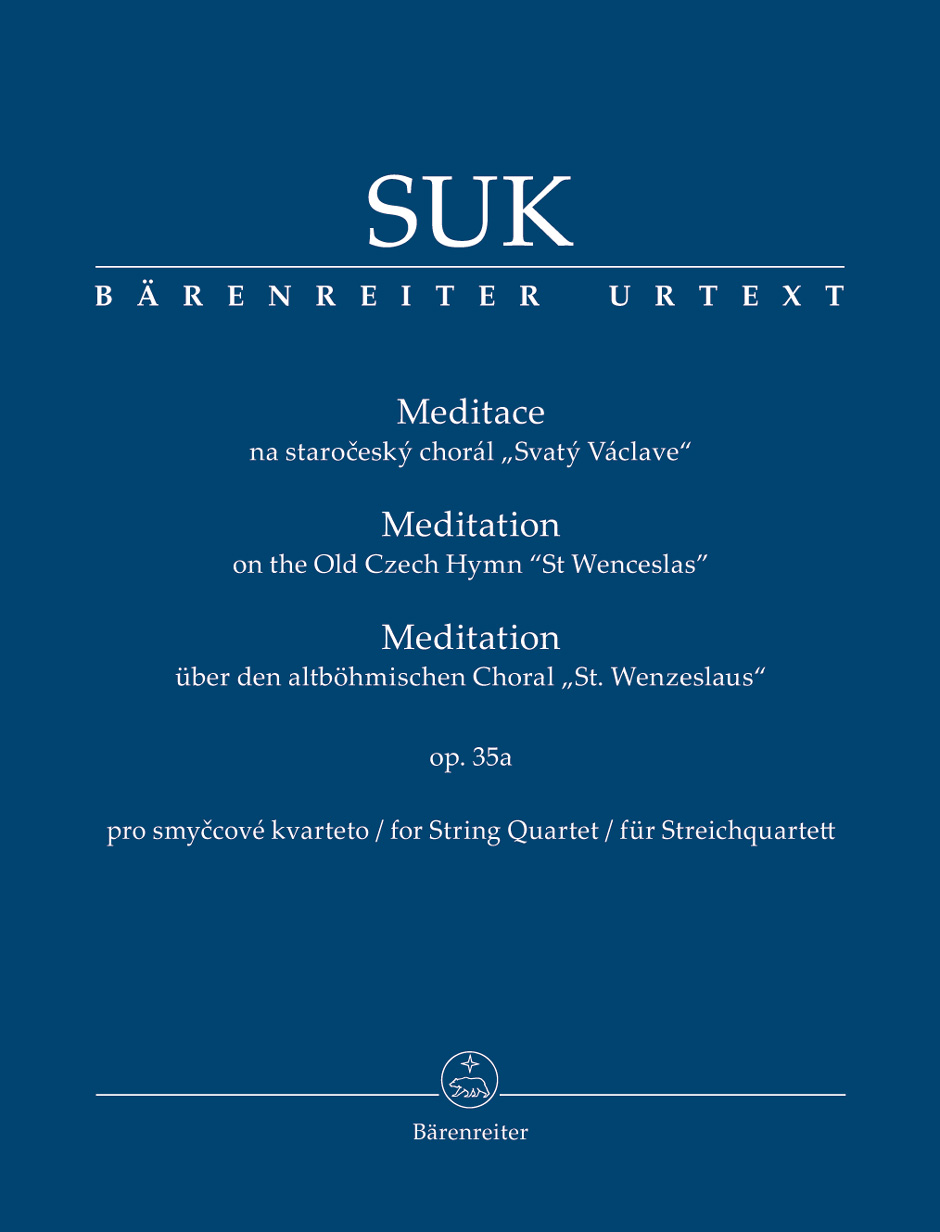 SUK J. - MEDITACION OP.35A CUARTETO