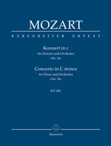 MOZART W.A. - CONCIERTO Nº24 DO m URTEXT - KV.491 (BOLSILLO) URTEXT