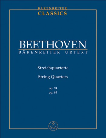 BEETHOVEN L.V. - CUARTETOS CUERDA OP.74 Y 95 URTEXT BOLSILLO