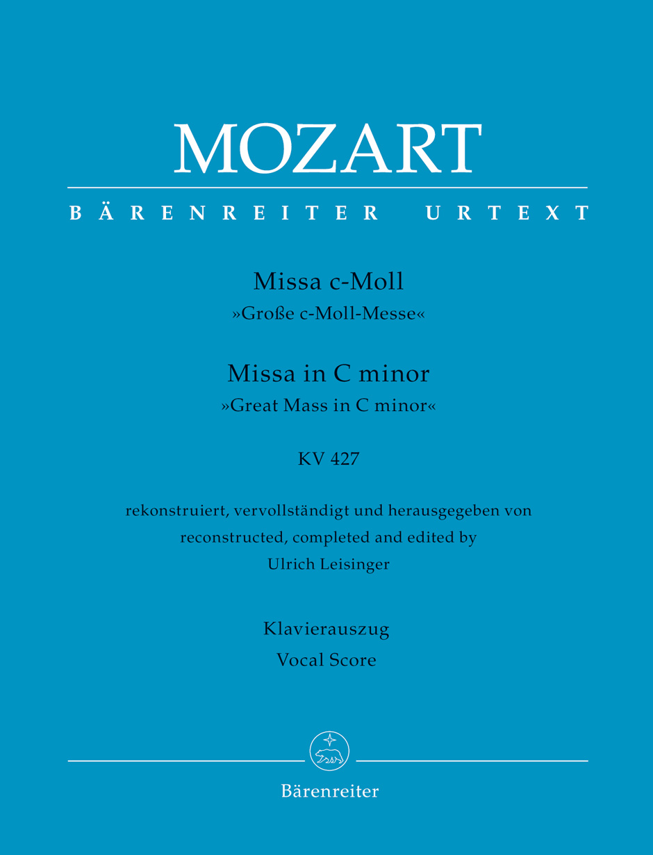 MOZART W.A. - GRAN MISA EN DO m KV.427 URTEXT (CANTO Y PIANO)