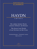 HAYDN J. - ULTIMAS PALABRAS DE CRISTO CRUZ VER. ORQUESTAL HOB XX:1