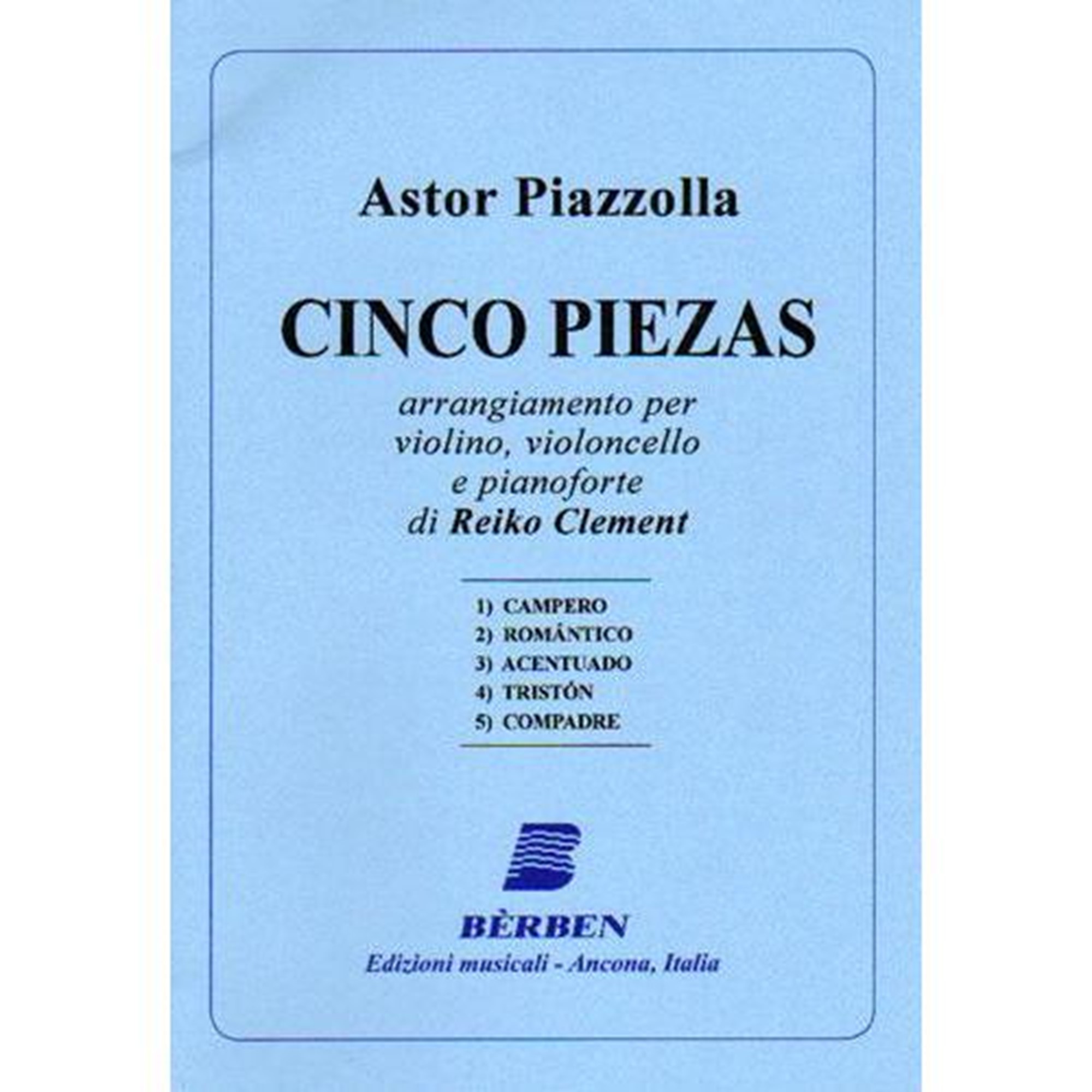 PIAZZOLLA A. - CINCO PIEZAS - TRIO CON PIANO