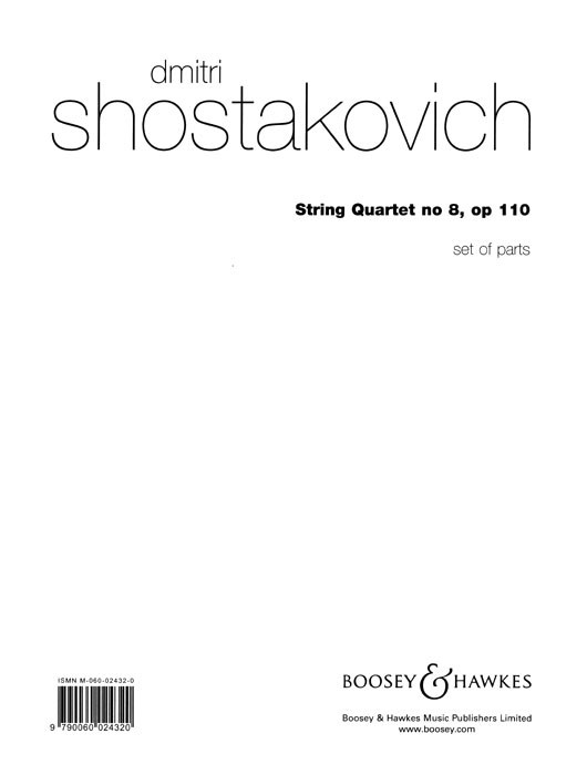 SHOSTAKOVICH D. - CUARTETO Nº 8 OP.110 BORRAR
