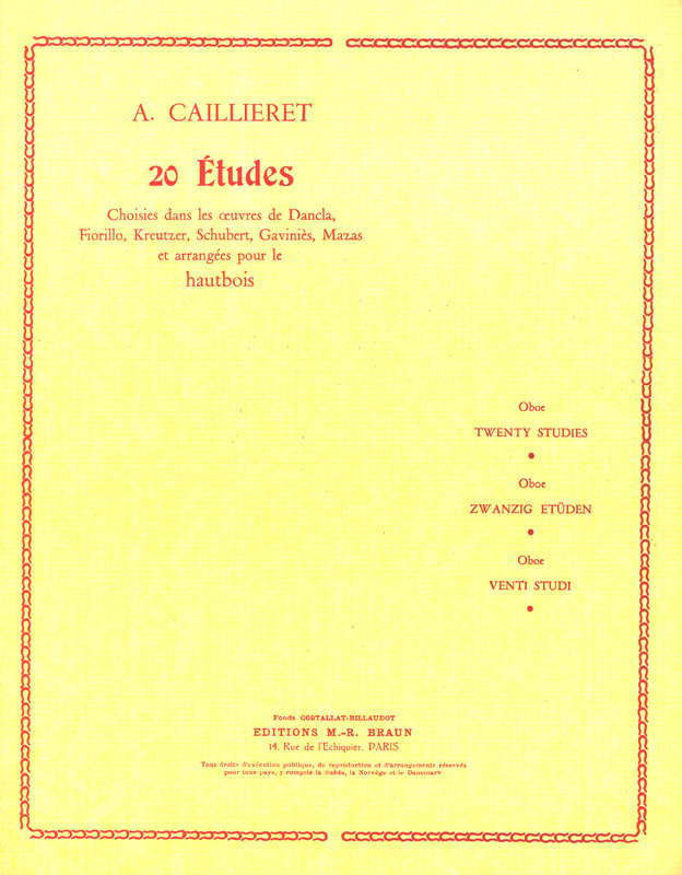 CAILLERET A. - ESTUDIOS OBOE (20)