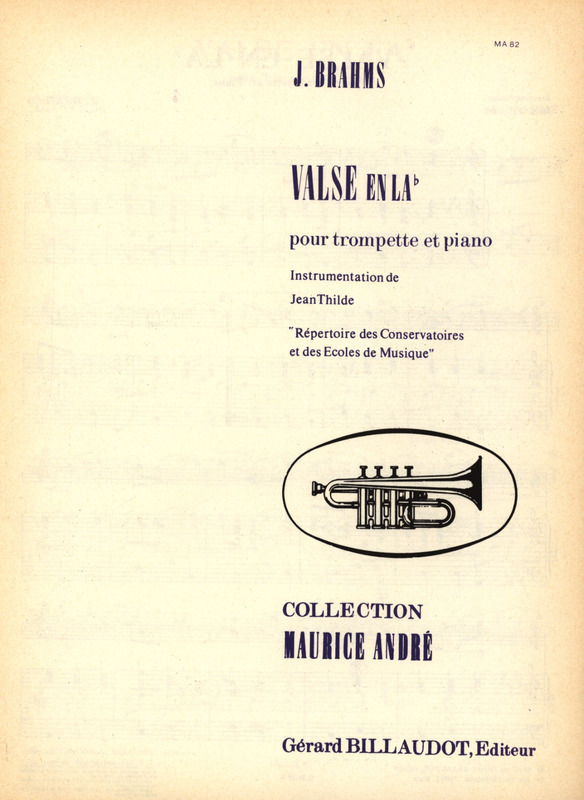 BRAHMS J. - VALSE EN LA (TP/P)