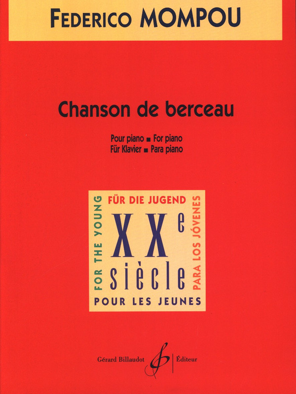 MOMPOU F. - CHANSON DE BERCEAU -