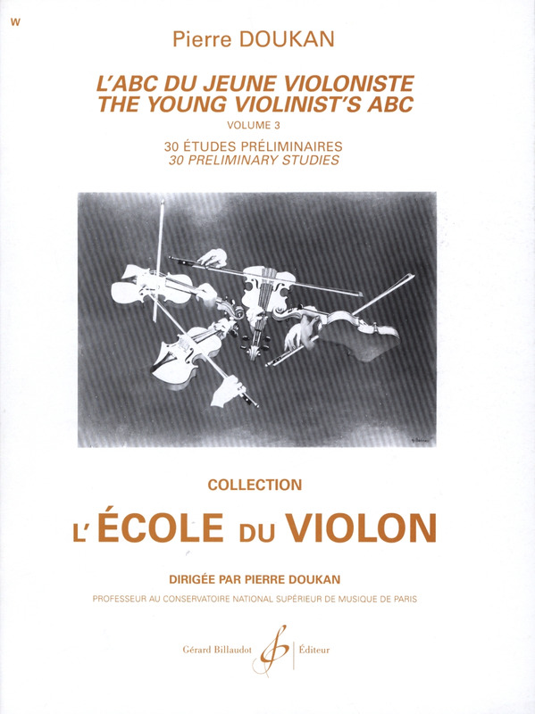 DOUKAN P. - ABC DEL JOVEN VIOLINISTA V.3 ESTUDIOS PRELIMINARES