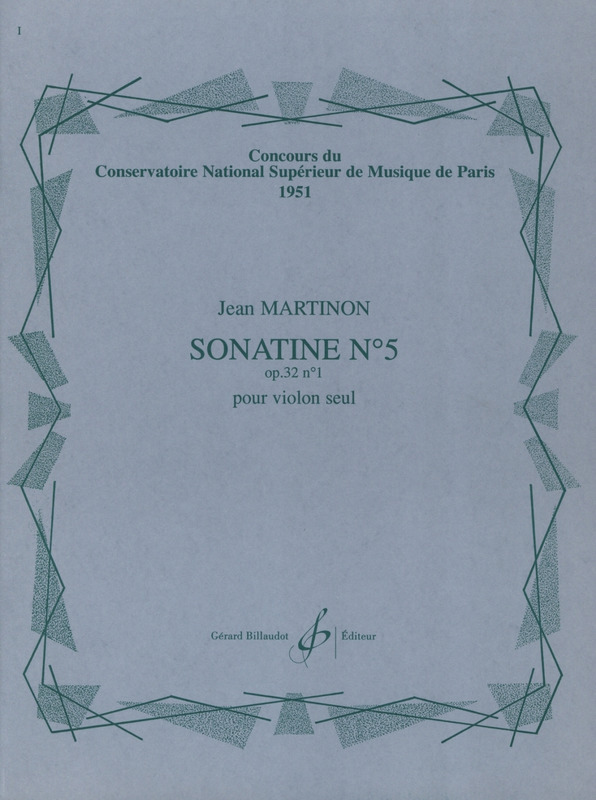 MARTINON J. - SONATINA Nº5 - OP.32