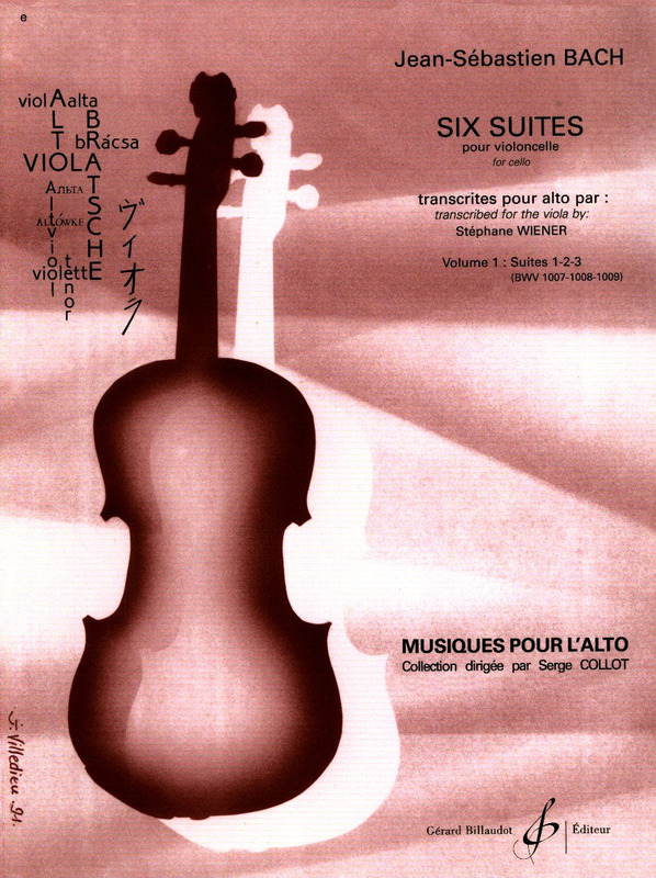 BACH J.S. - SUITES (6) V.1 ORIGINALES PARA CELLO - BWV.1007/8/9