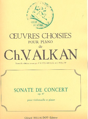 ALKAN CH.V. - SONATA DE CONCIERTO - OP.47