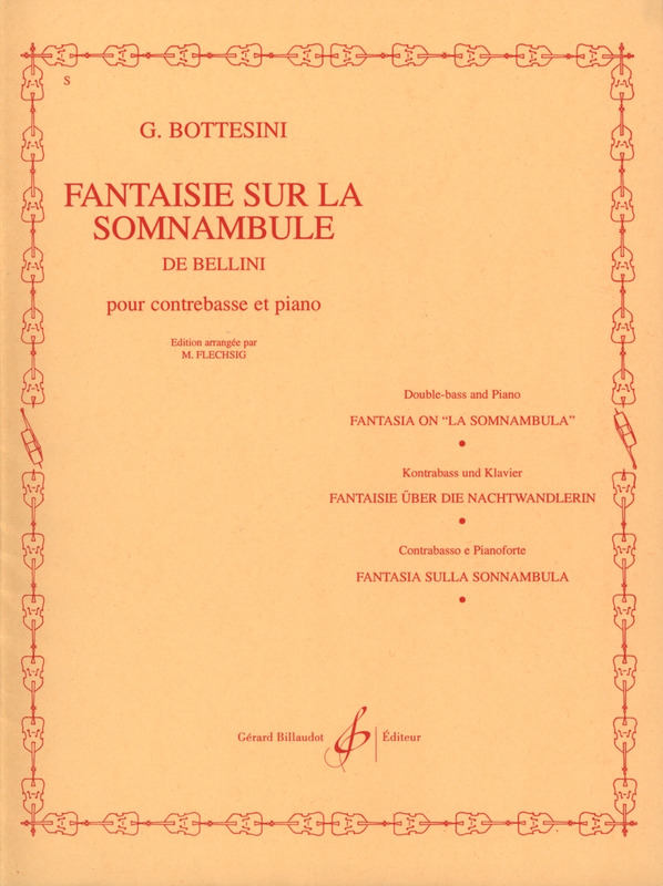 BOTTESINI G. - FANTASIA LA SONAMBULA -