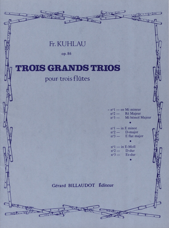 KUHLAU F. - GRANDES TRIOS V.1 SOL M (3) -