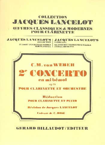 WEBER C.M. - CONCIERTO Nº2 MIb - OP.74