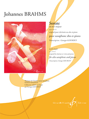 BRAHMS J. - SONATA MIb M - OP.120 Nº2 SAXOFON Y PIANO