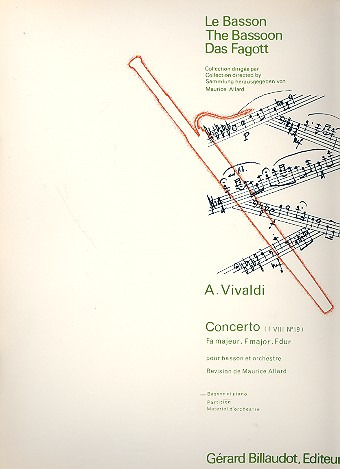 VIVALDI A. - CONCIERTO FA M F.VIII/19 - RV.488