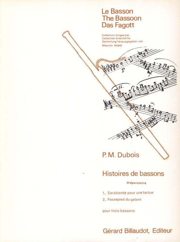 DUBOIS P.M. - HISTOIRES DE BASSONS - V.1