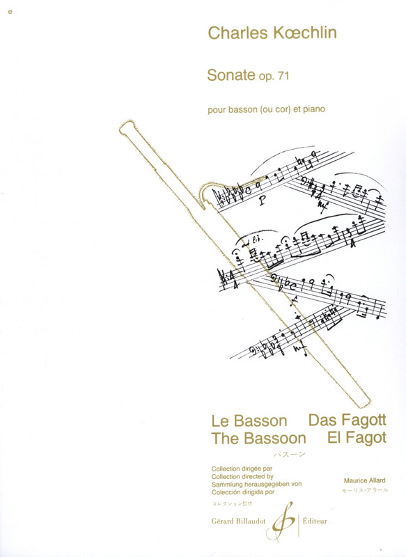 KOECHLIN CH. - SONATA - OP.71