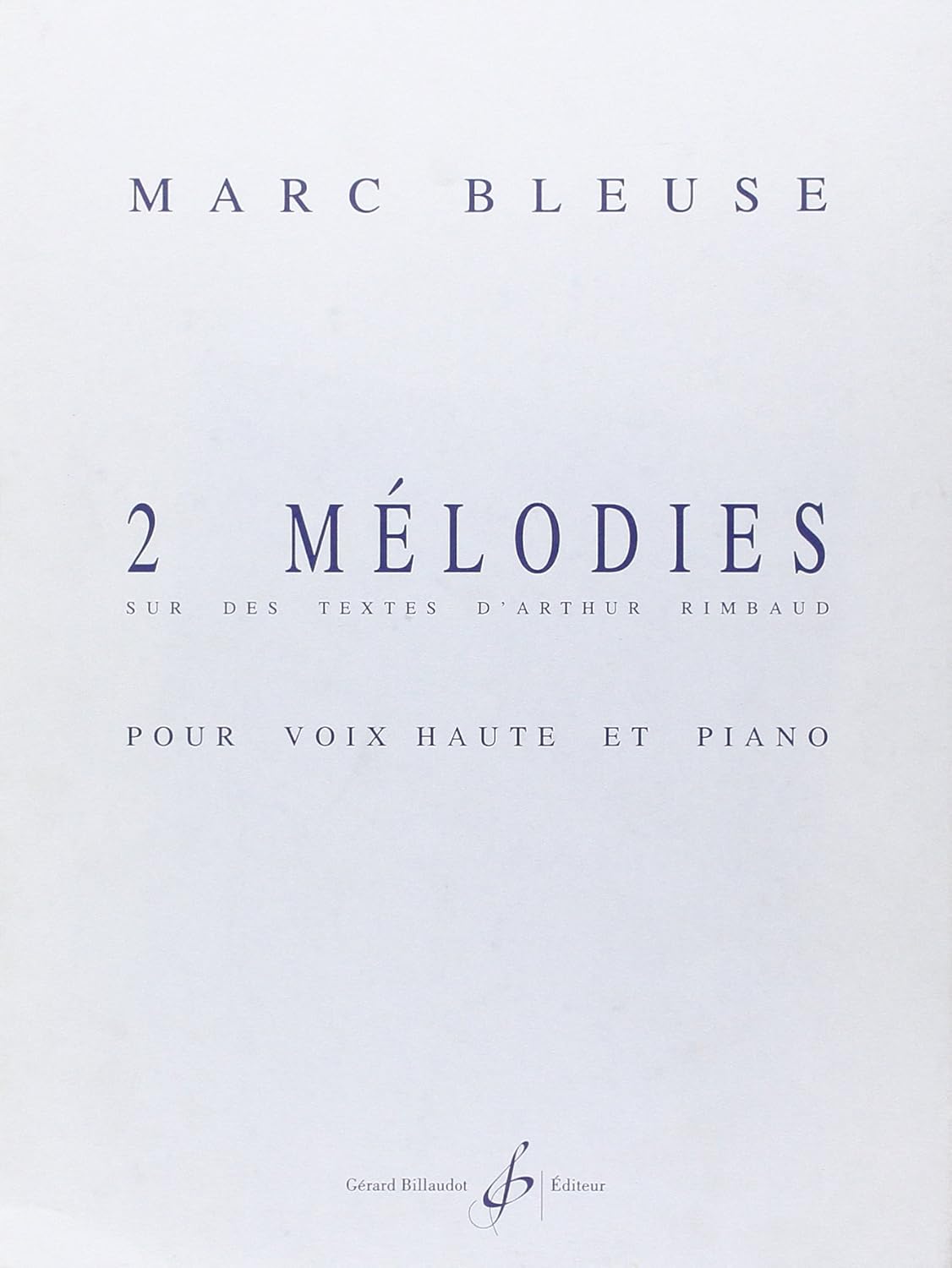 Marc Bleuse - 2 melodies