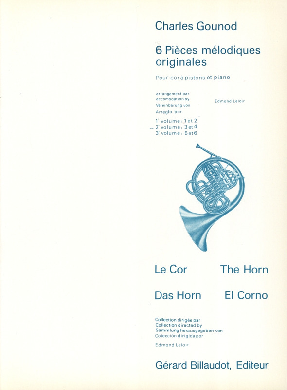 GOUNOD CH. - PIEZAS MELODICAS V.2 (6) - TROMPA Y PIANO -