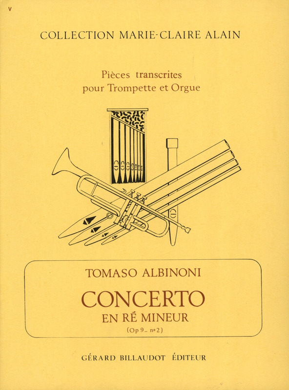 ALBINONI T. - CONCIERTO RE m - OP.9 Nº2 TROMPETA Y PIANO -