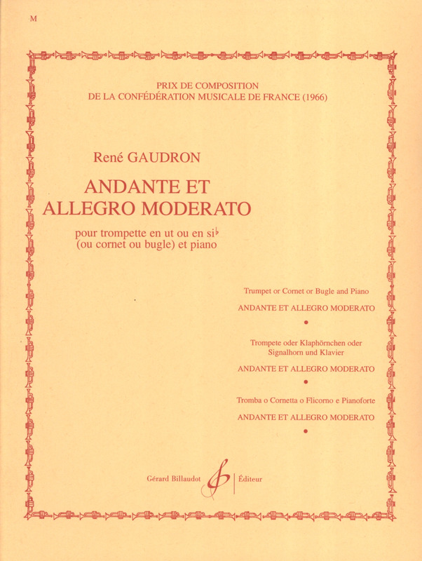 GAUDRON R. - ANDANTE Y ALLEGRO MODERATO -