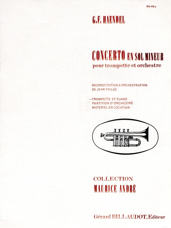 HANDEL G.F. - CONCIERTO SOL m -