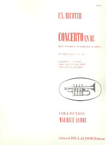 RICHTER F.X. - CONCIERTO RE M - TROMPETA Y PIANO-