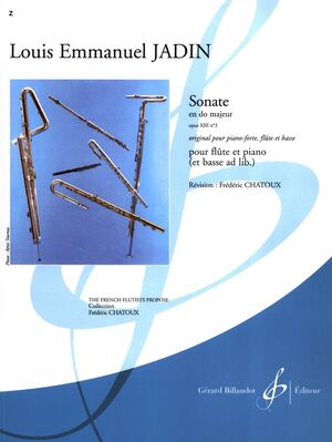 JADIN L.M - SONATA DO M OP.XIII Nº 3 FLAUTA Y PIANO