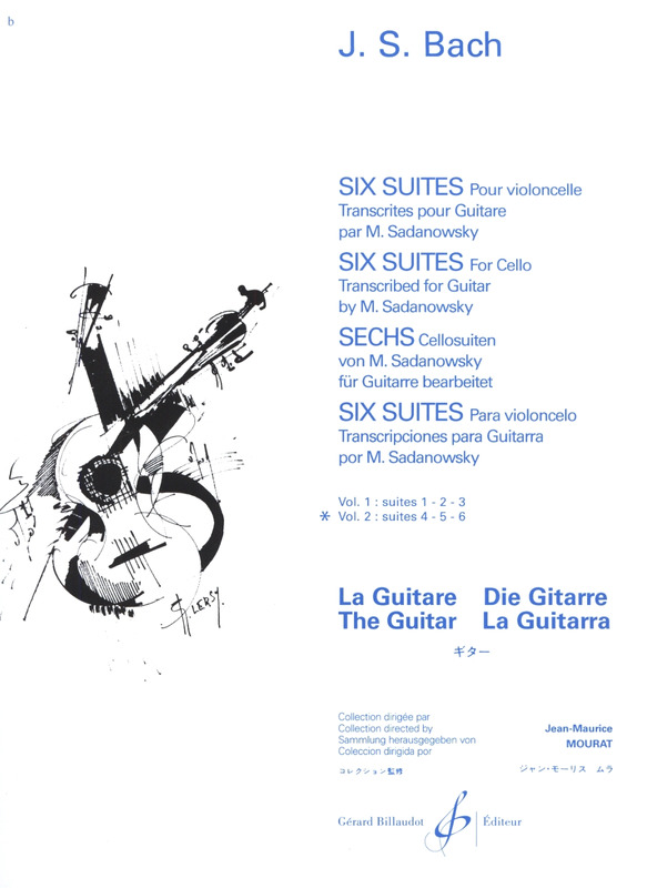 BACH J.S. - SUITES (6) V.2 - BWV.1010/1/2 (GUITARRA) ORIGINALES DE CELLO
