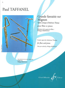 TAFFANEL P. - GRAN FANTASIA SOBRE MIGNON (OPERA COMICA D´AMBROISE T.)
